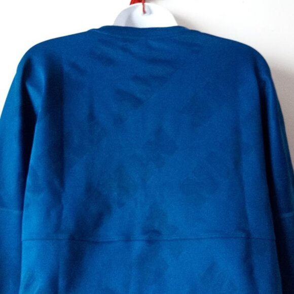 NIKE Blue V-Neck High Low Long Sleeve Shirt Size medium - Picture 4 of 8
